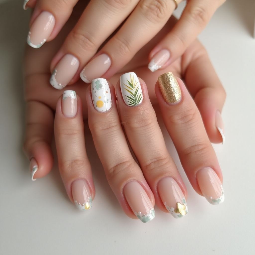 Nude Summer Nail Design