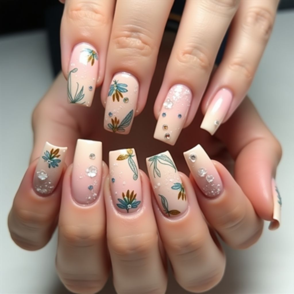 Nude Summer Nail Design