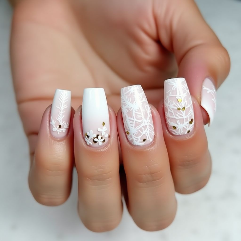 White Summer Nail Design
