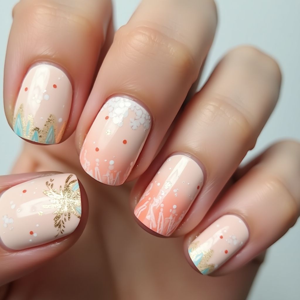 Nude Summer Nail Design