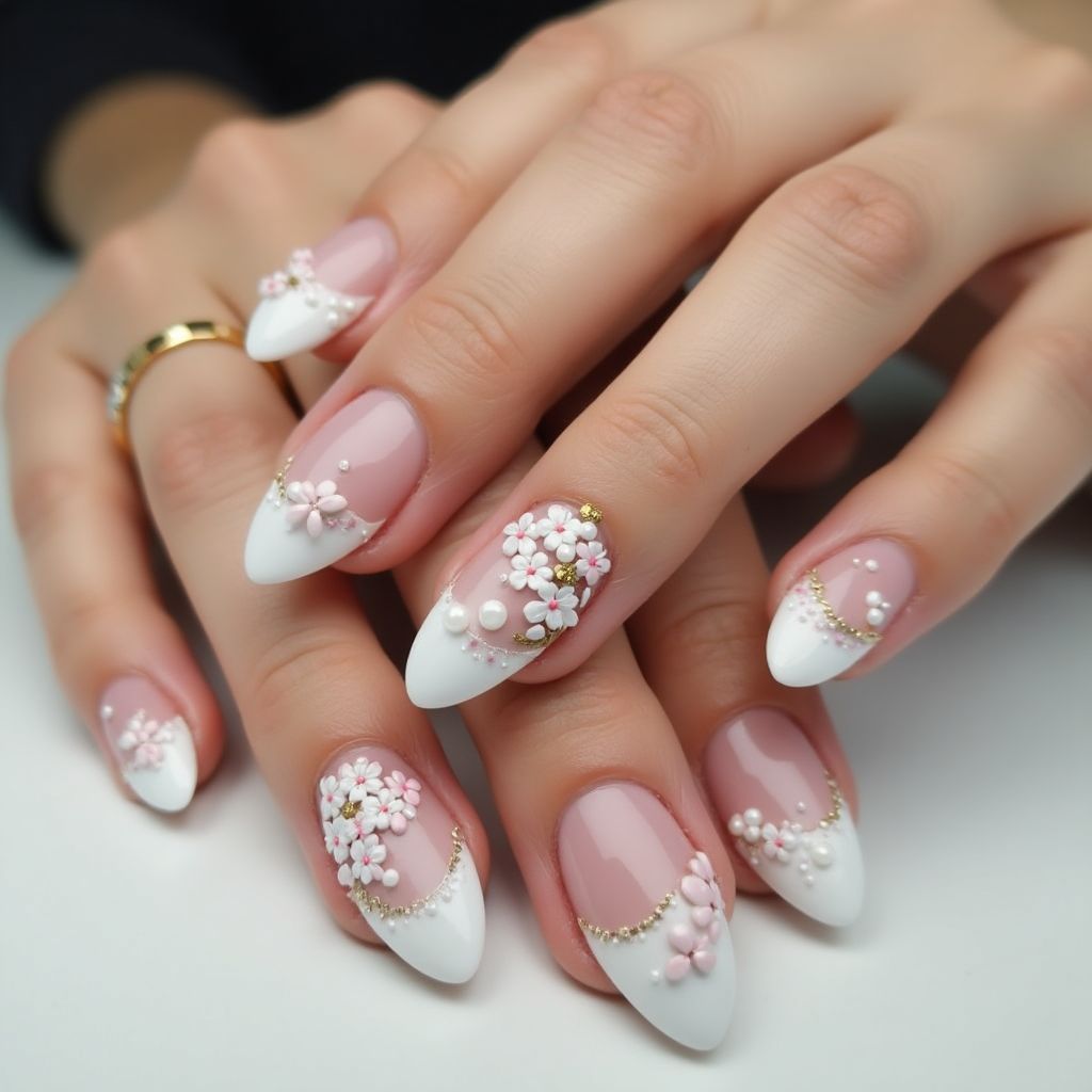 White Summer Nail Design