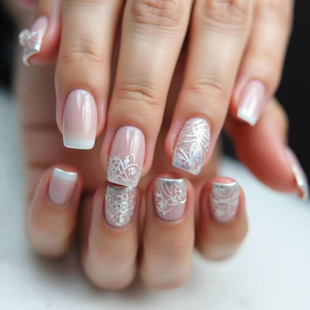 Nude Square Nail Design