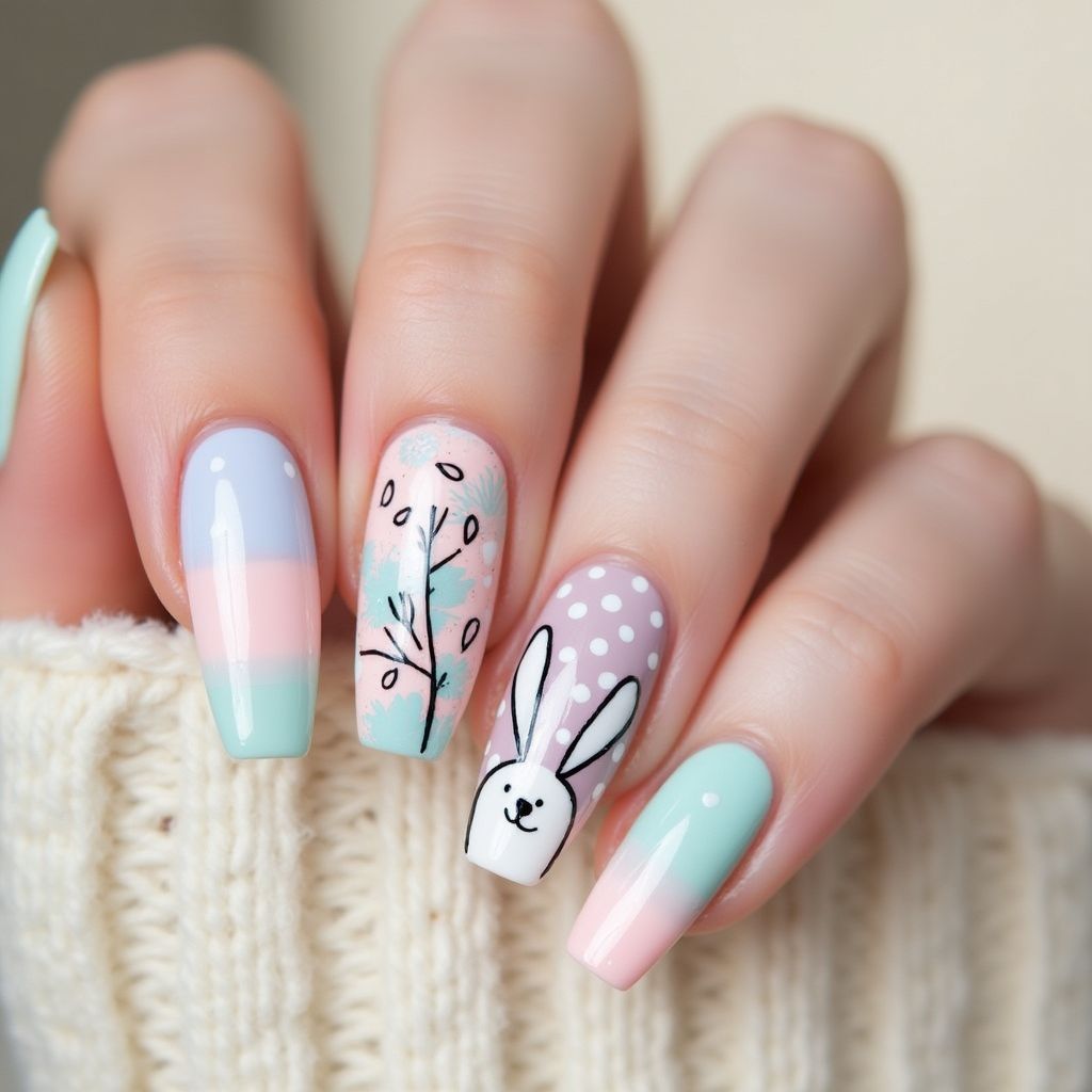 Easter Dotting Tools Nail Design