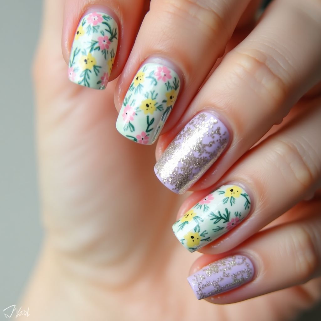 Easter Nail Vinyls Nail Design