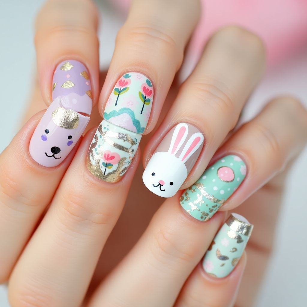 Easter Nail Decals Nail Design