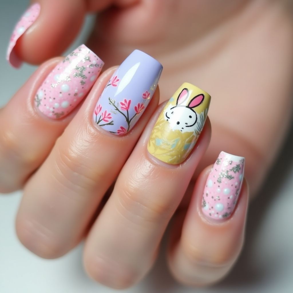 Easter 3d Nail Decor Nail Design