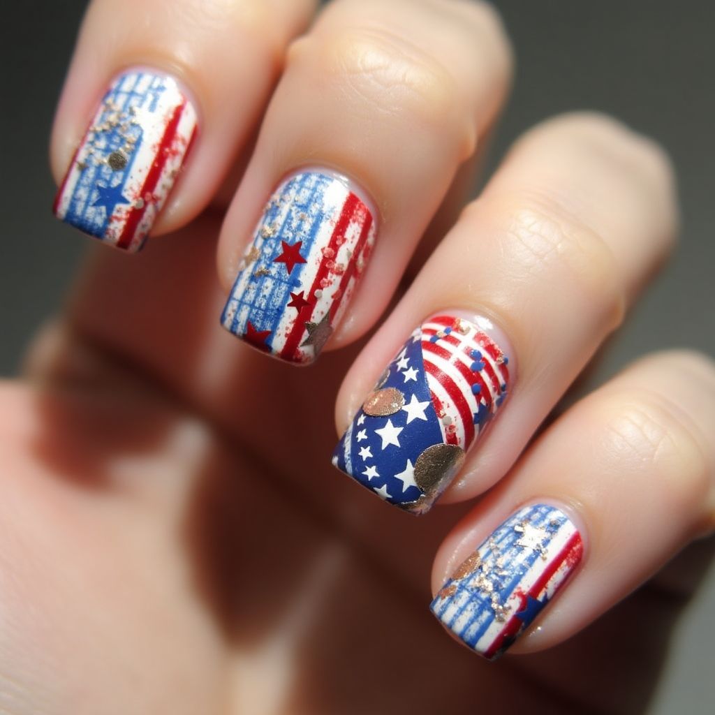 Labor Day Nail Polish Nail Design