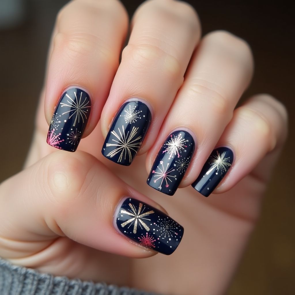 New Year Nail Stickers Nail Design