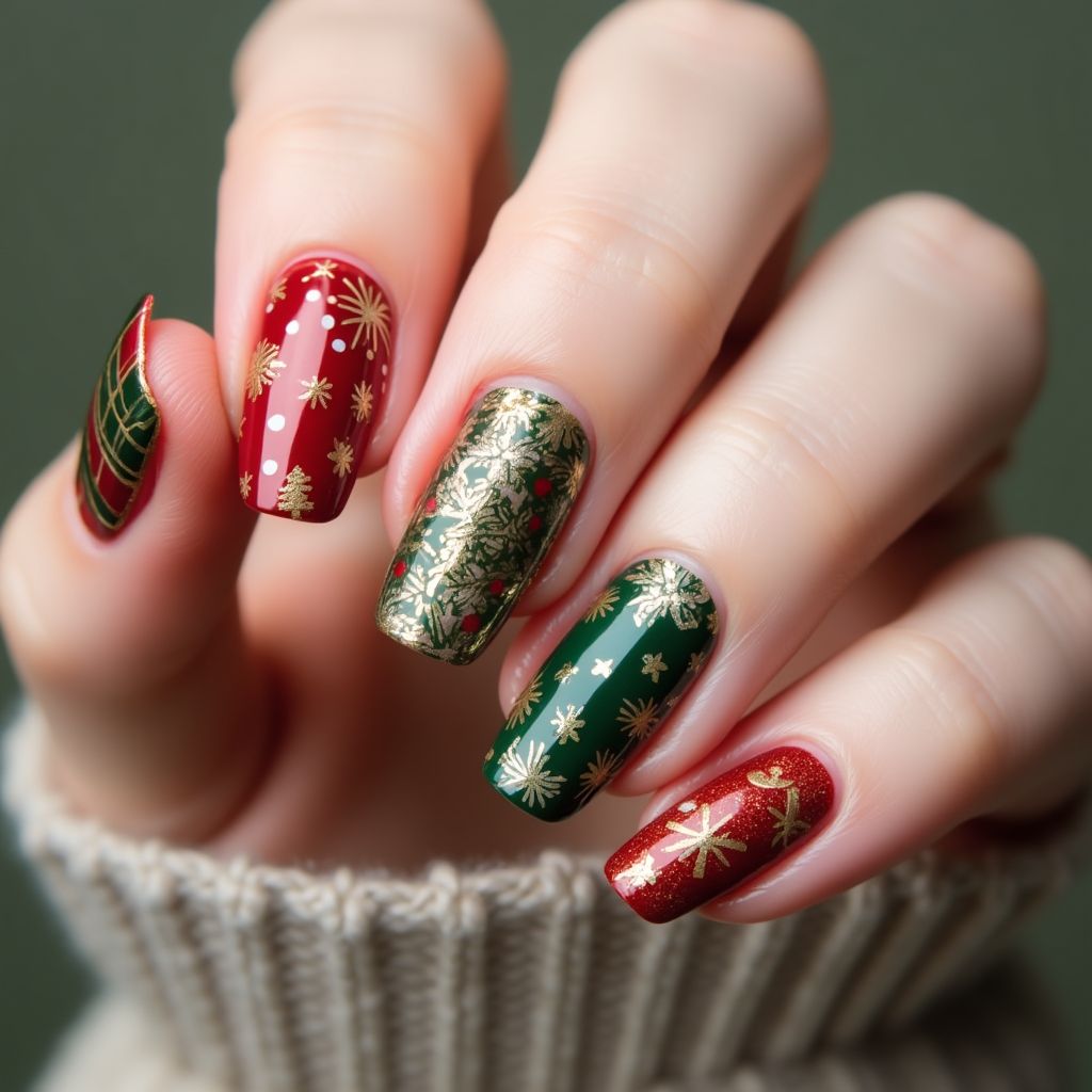 Christmas Nail Vinyls Nail Design