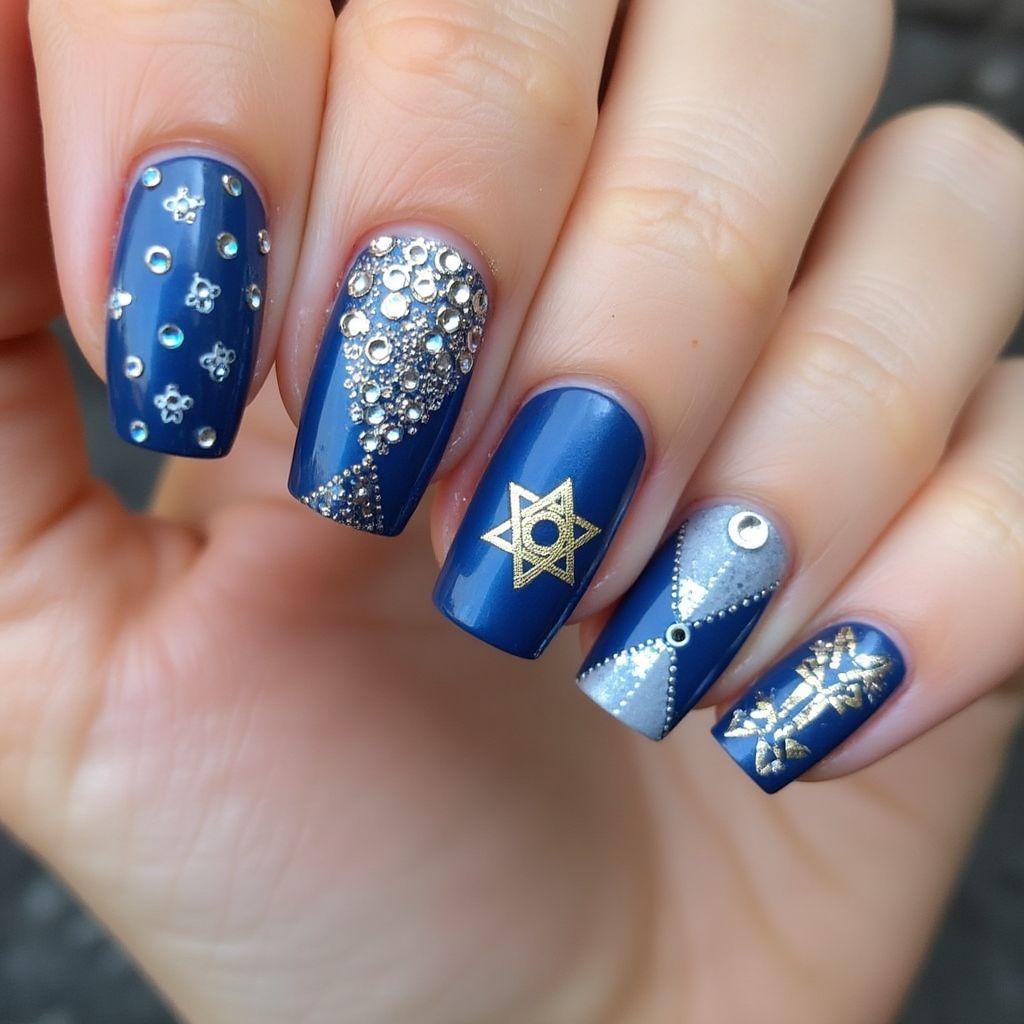 Hanukkah Nail Decals Nail Design