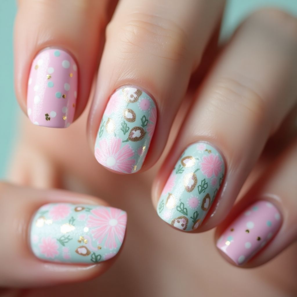 Easter Specialty Powders Nail Design