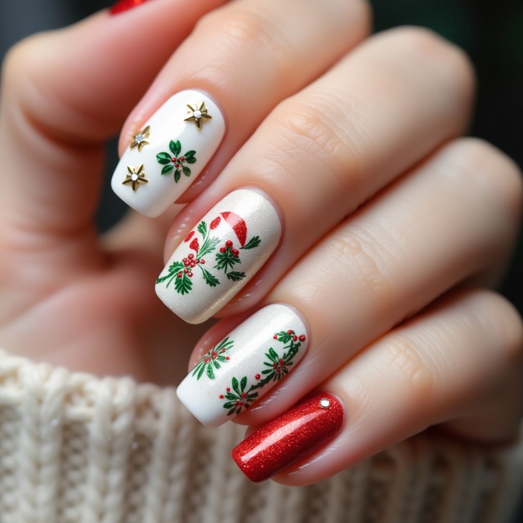 Christmas Specialty Powders Nail Design
