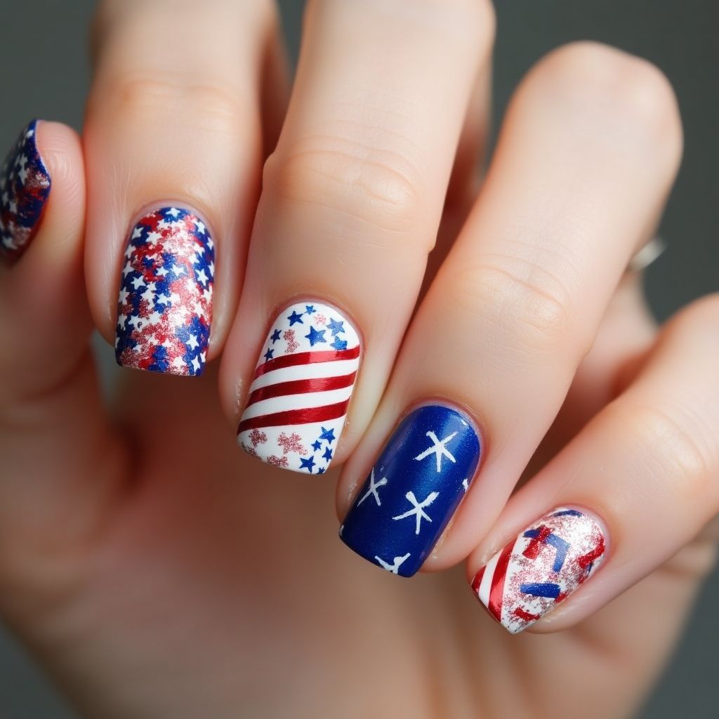 4th Of July Nail Polish Nail Design
