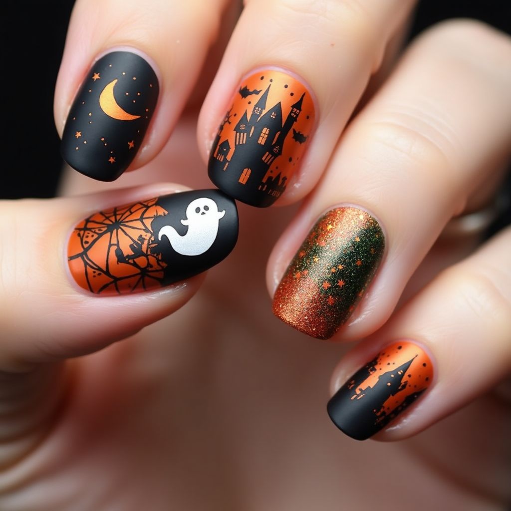 Halloween Specialty Powders Nail Design