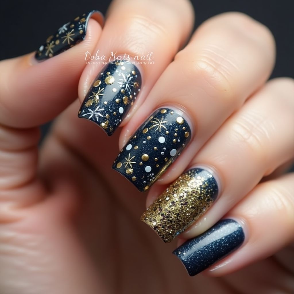 New Year Dotting Tools Nail Design