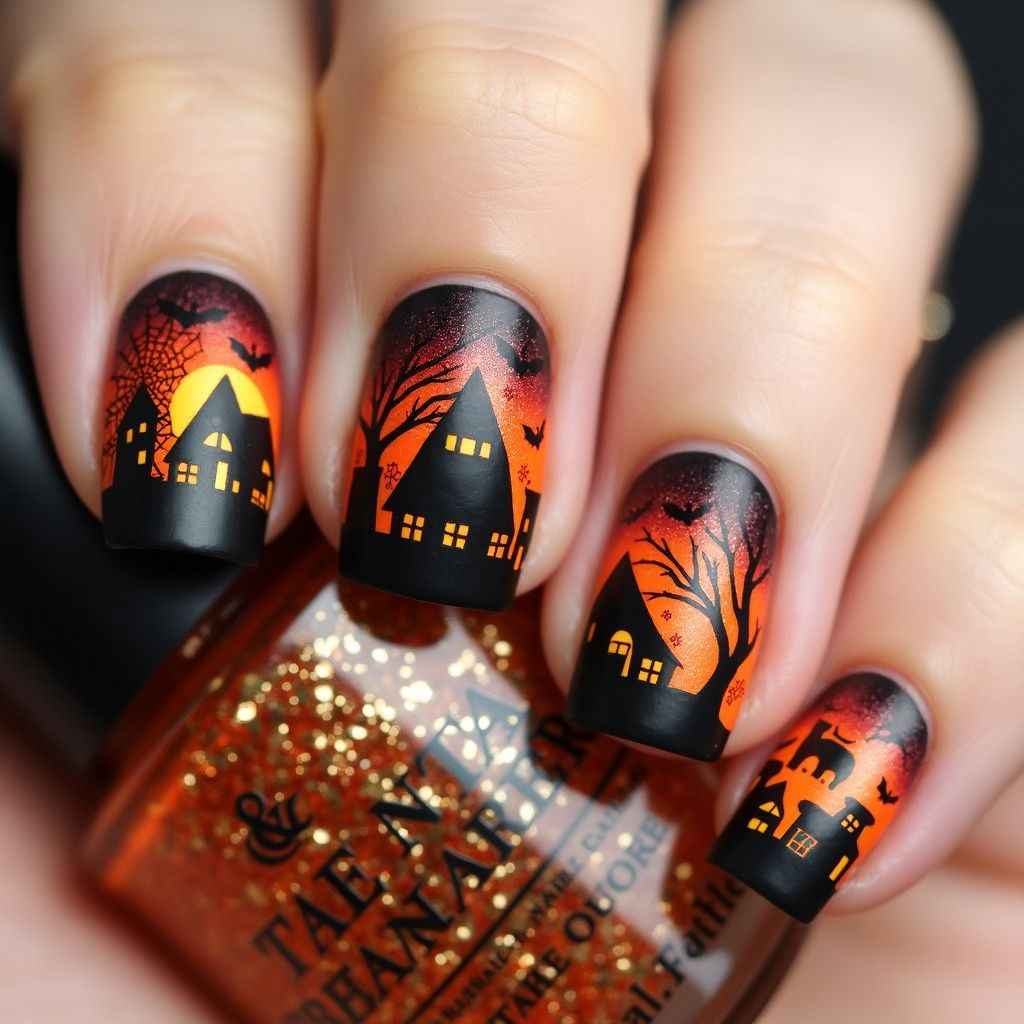 Halloween Stamping Plates Nail Design