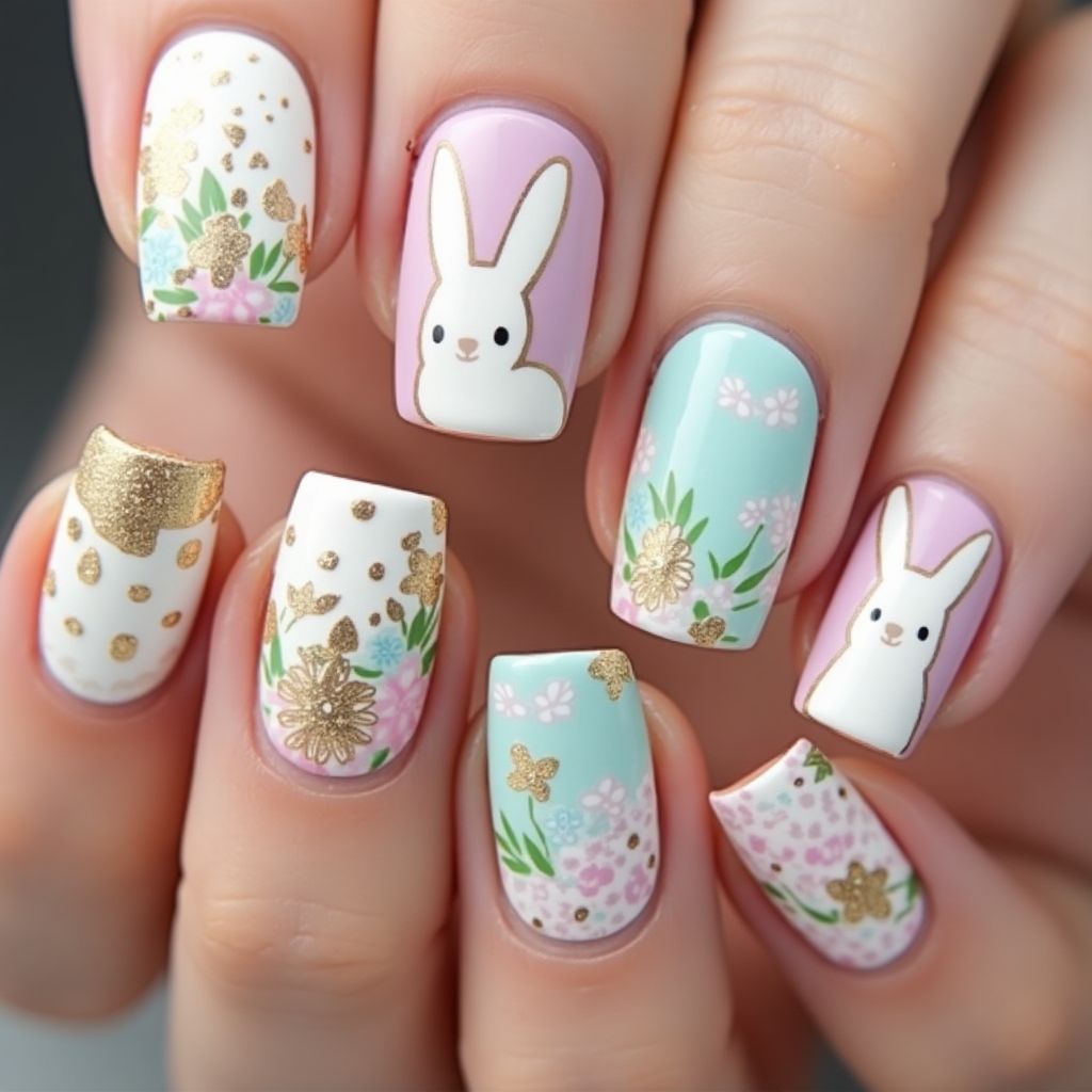 Easter Specialty Powders Nail Design