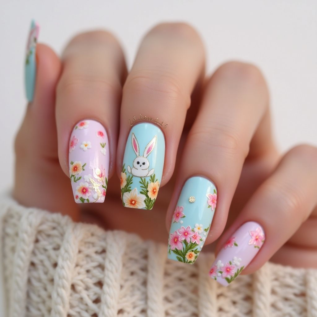 Easter 3d Nail Decor Nail Design