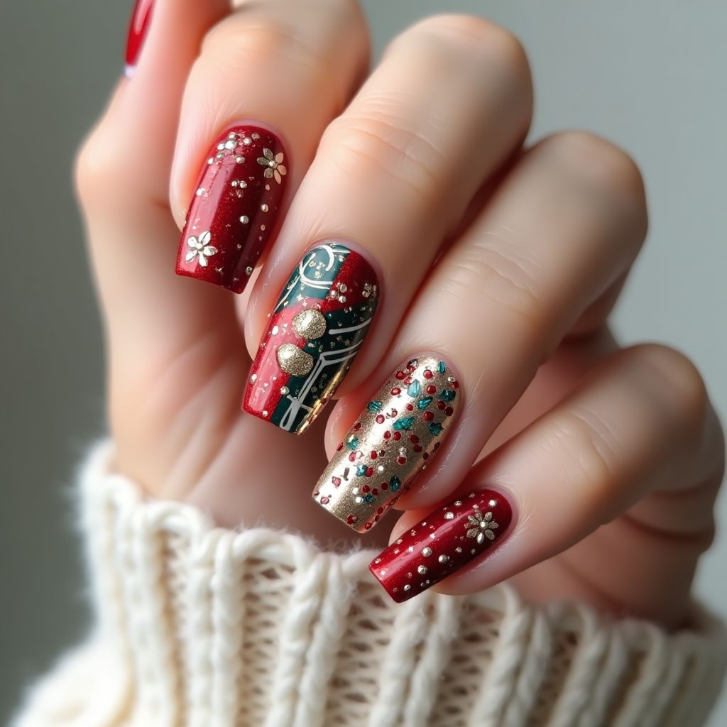 Christmas Nail Art Brushes Nail Design