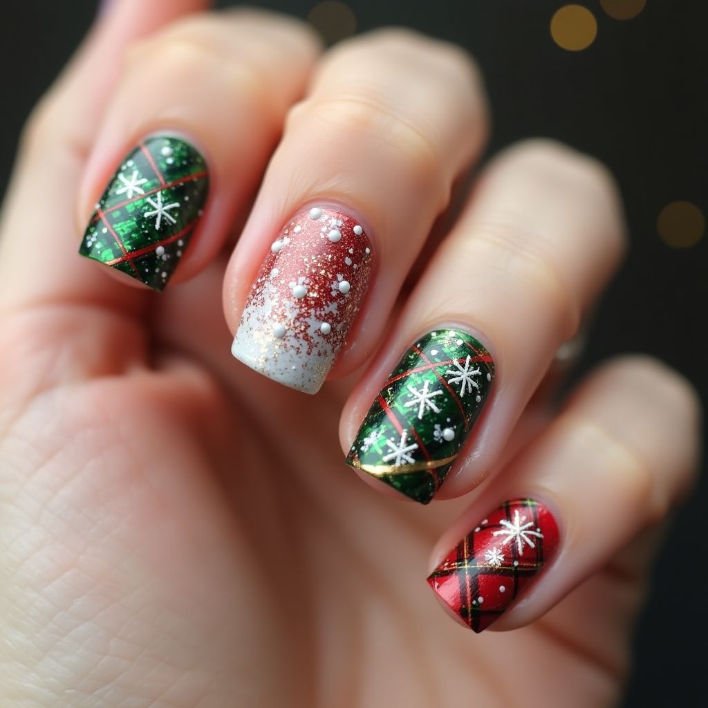 Christmas Specialty Powders Nail Design