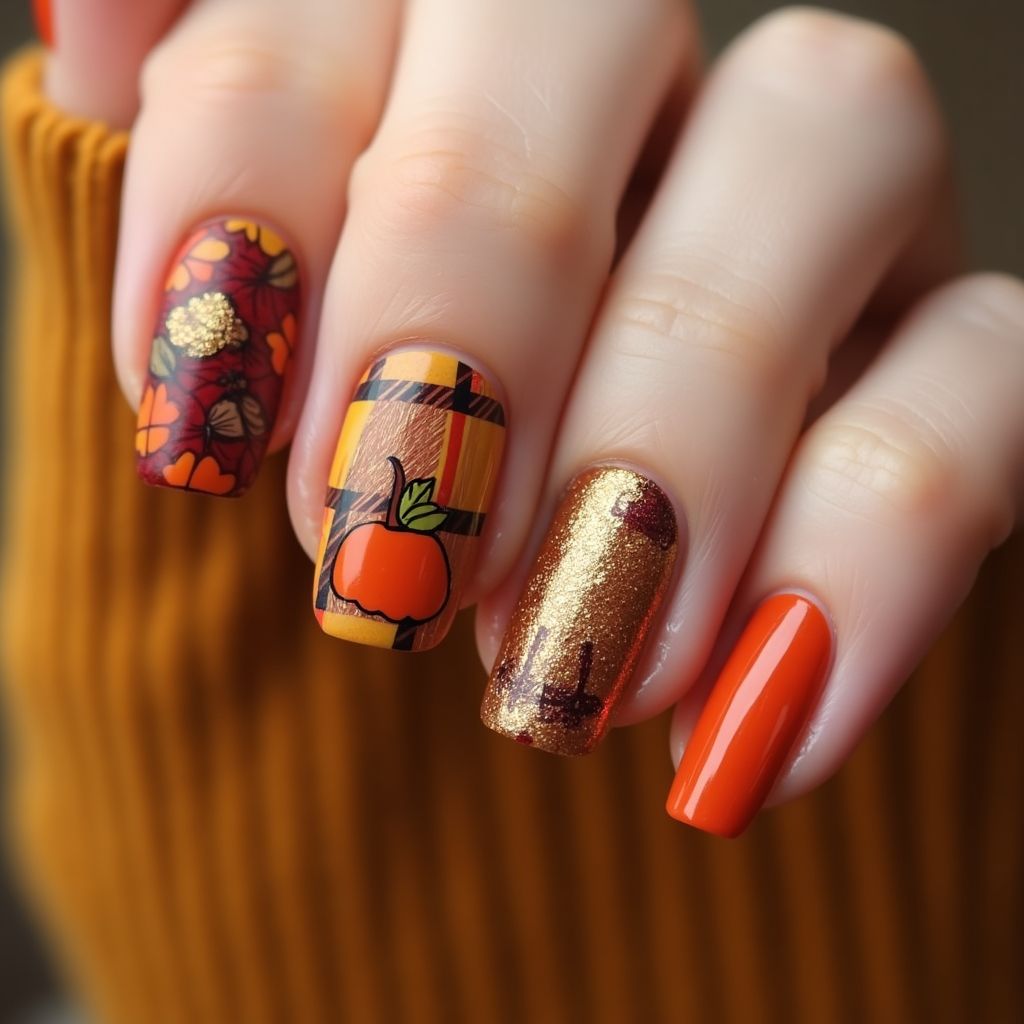 Thanksgiving Nail Polish Nail Design