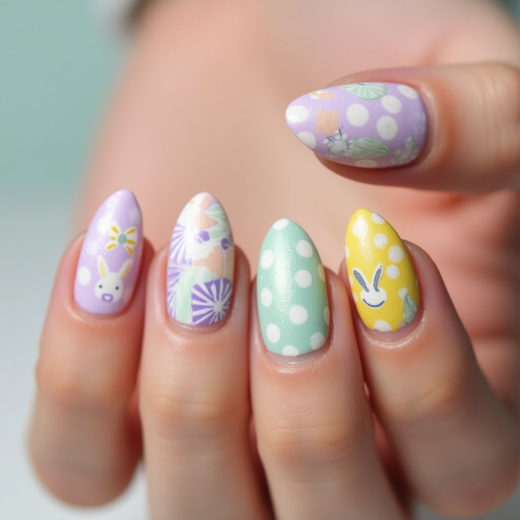 Easter Toothpicks Nail Design