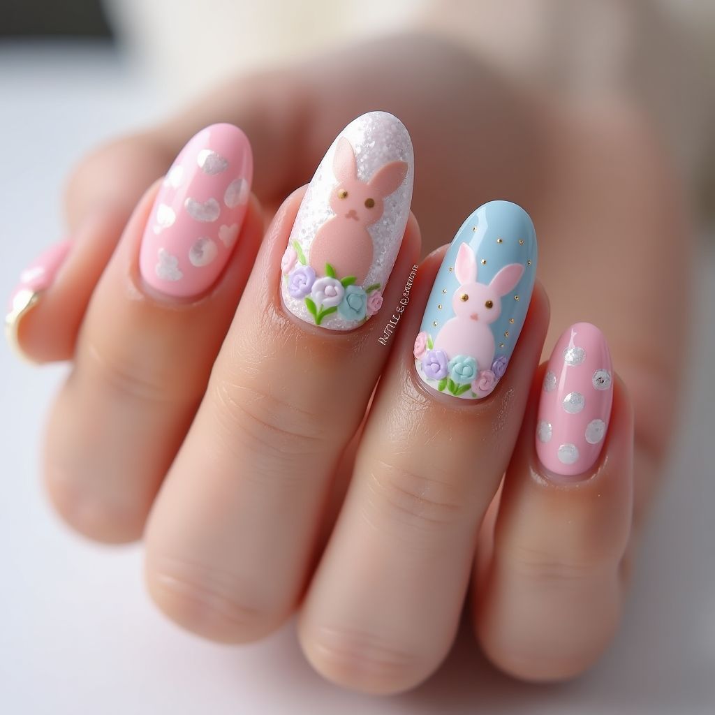 Easter Skin Barriers Nail Design