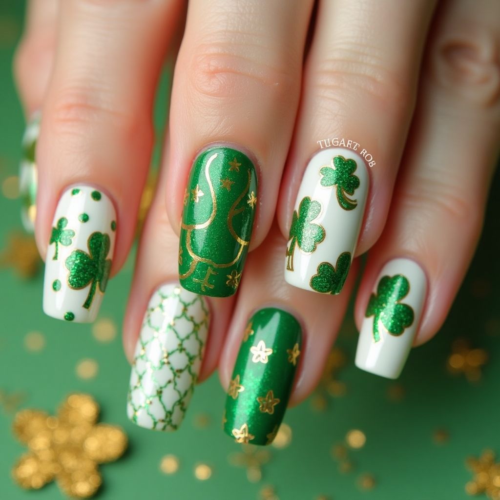 St Patrick's Day Nail Stickers Nail Design