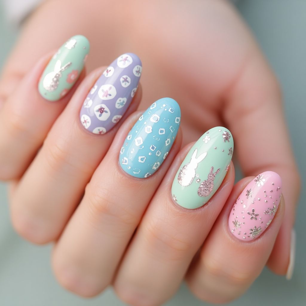 Easter Dotting Tools Nail Design