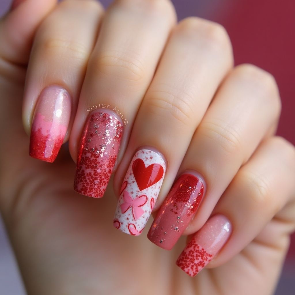 Valentine's Day Nail Polish Nail Design