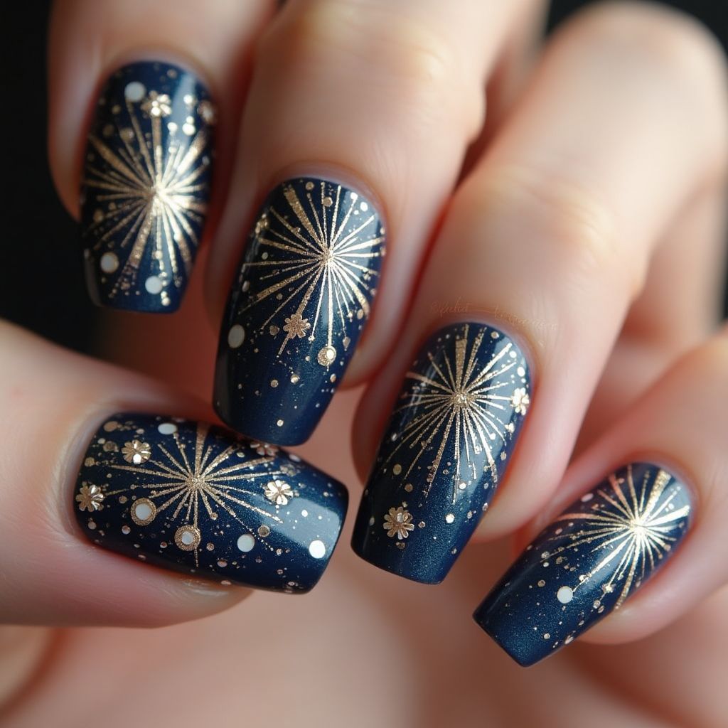 New Year Nail Decals Nail Design