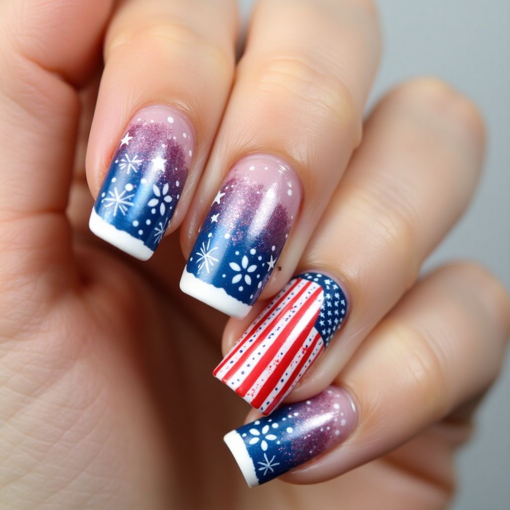 4th Of July Nail Stickers Nail Design