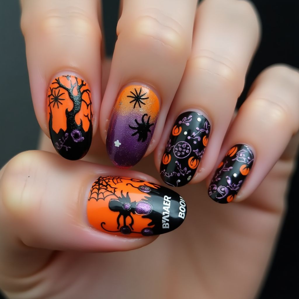 Halloween Specialty Powders Nail Design