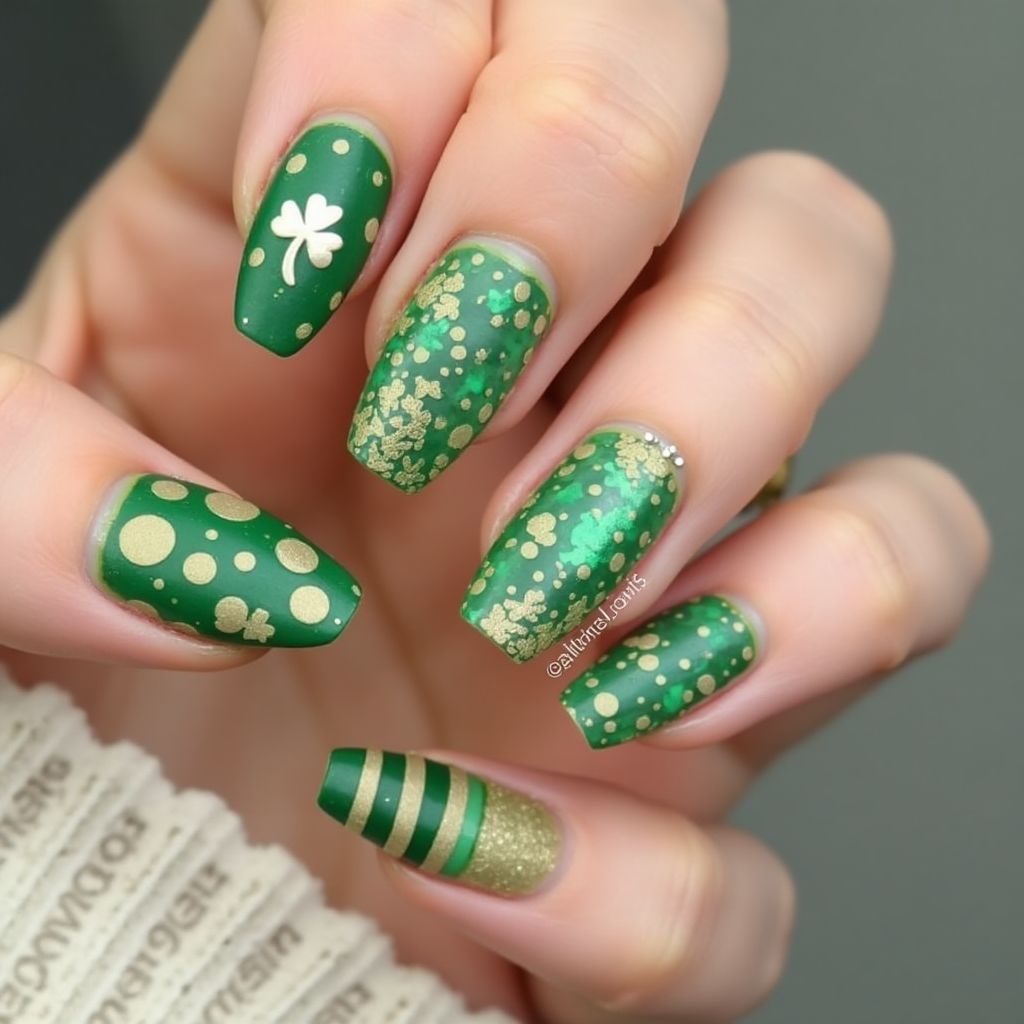St Patrick's Day Nail Decals Nail Design