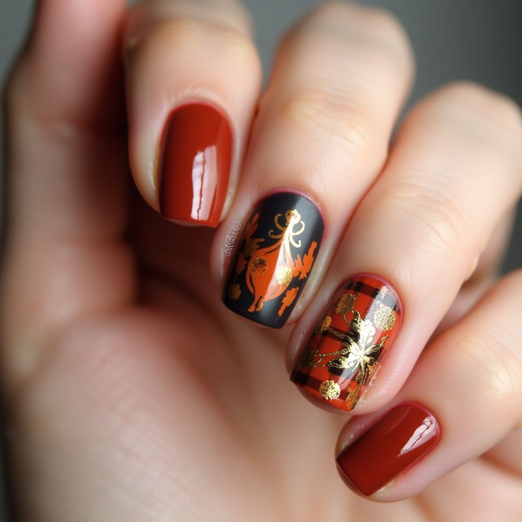 Thanksgiving Nail Polish Nail Design