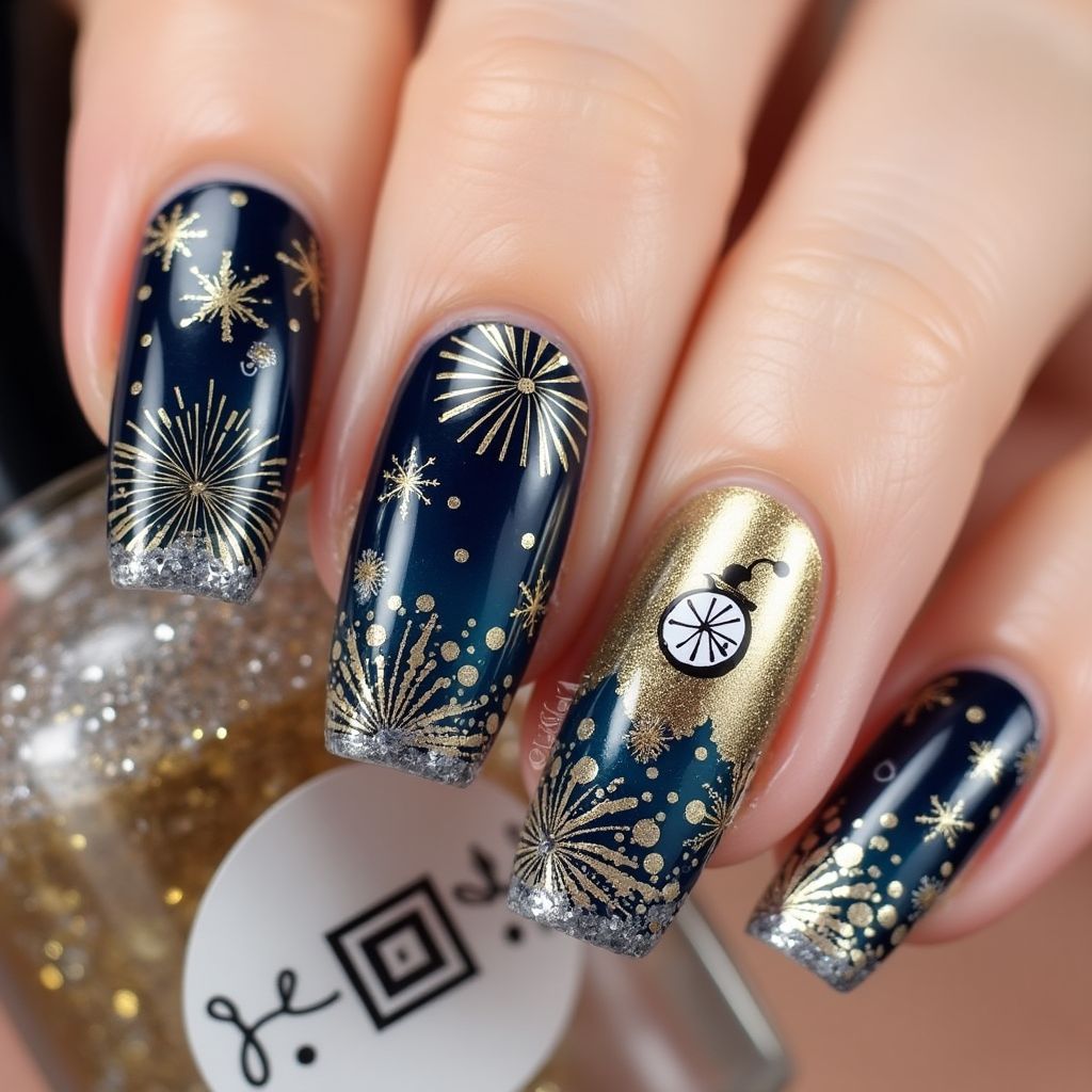 New Year Nail Decals Nail Design