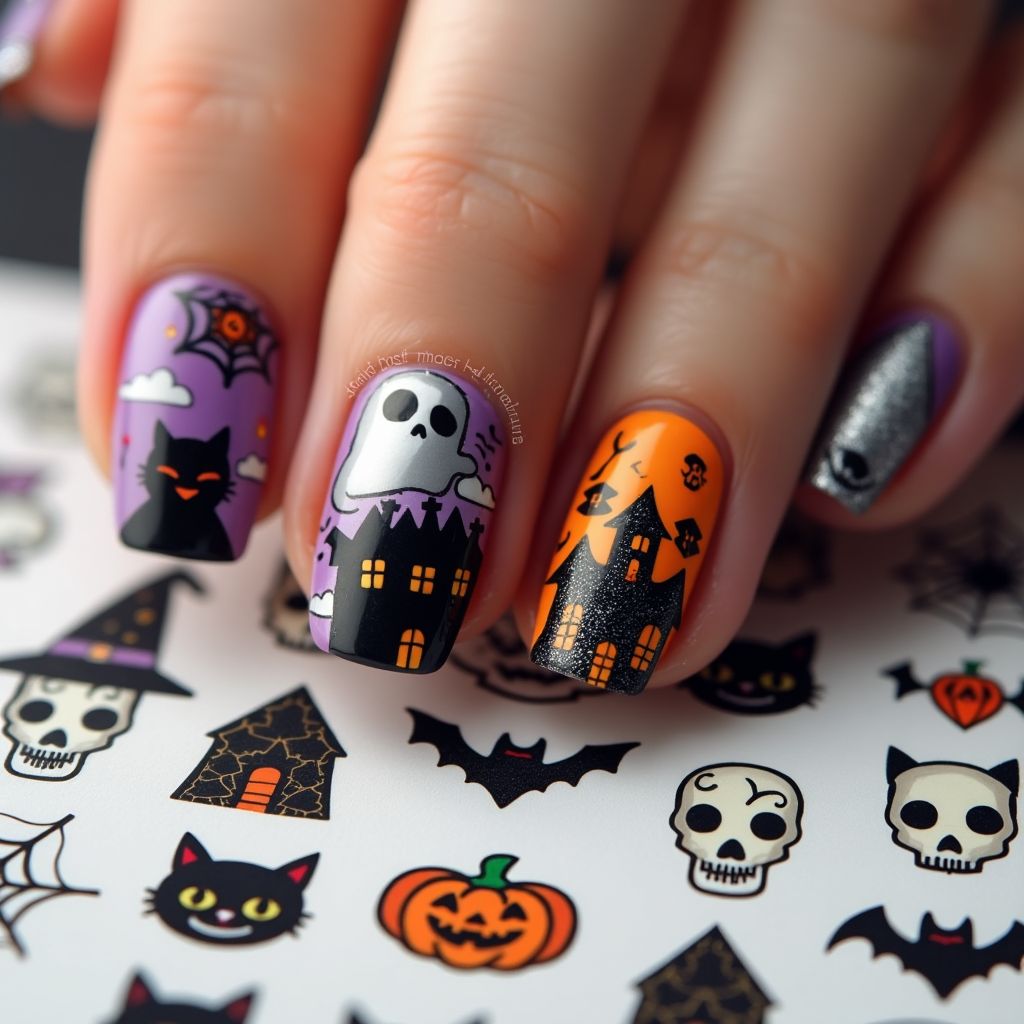 Halloween Nail Decals Nail Design