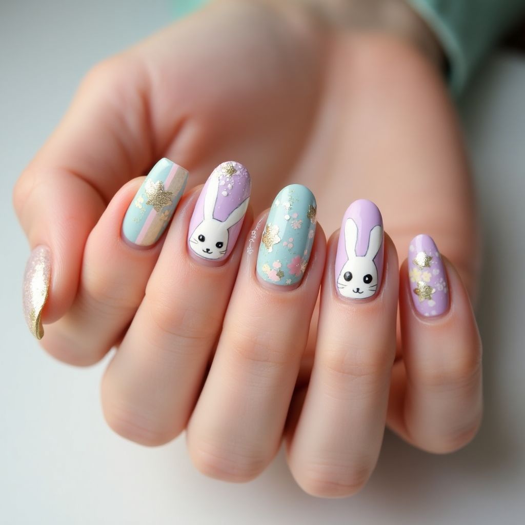 Easter Skin Barriers Nail Design