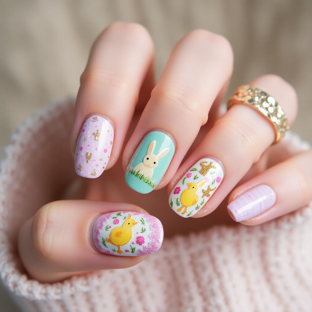 Easter Nail Stickers Nail Design
