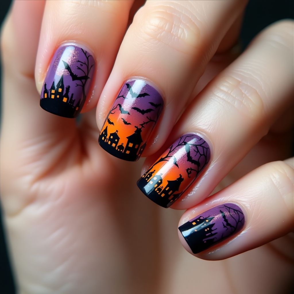 Halloween Stamping Plates Nail Design