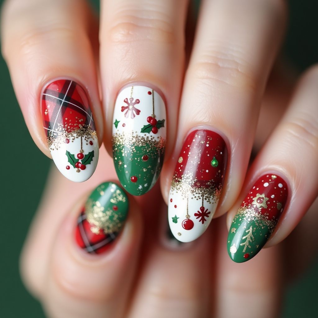 Christmas Nail Vinyls Nail Design