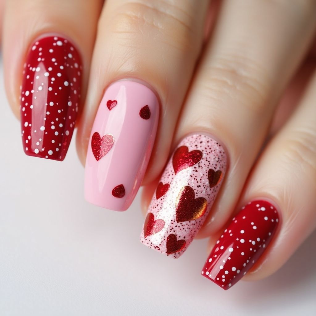 Valentine's Day Nail Decals Nail Design