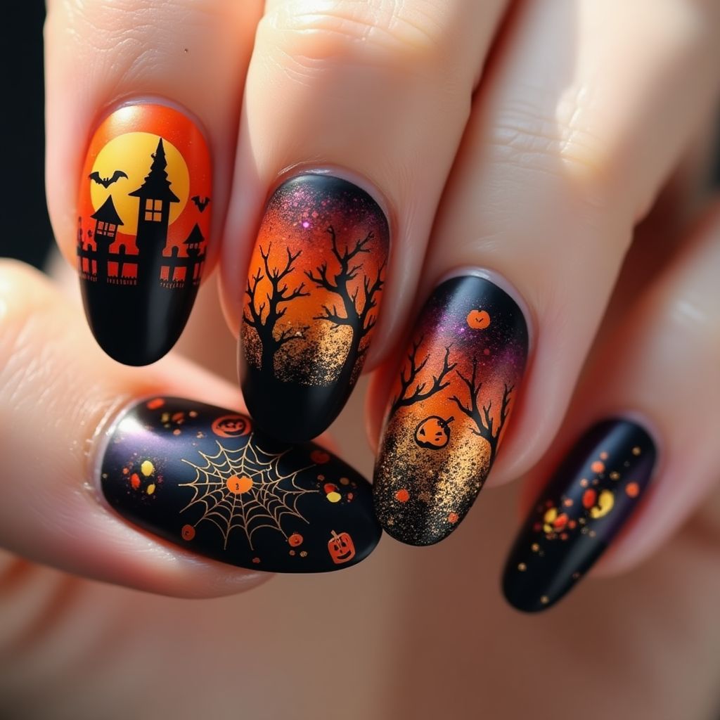 Halloween Specialty Powders Nail Design