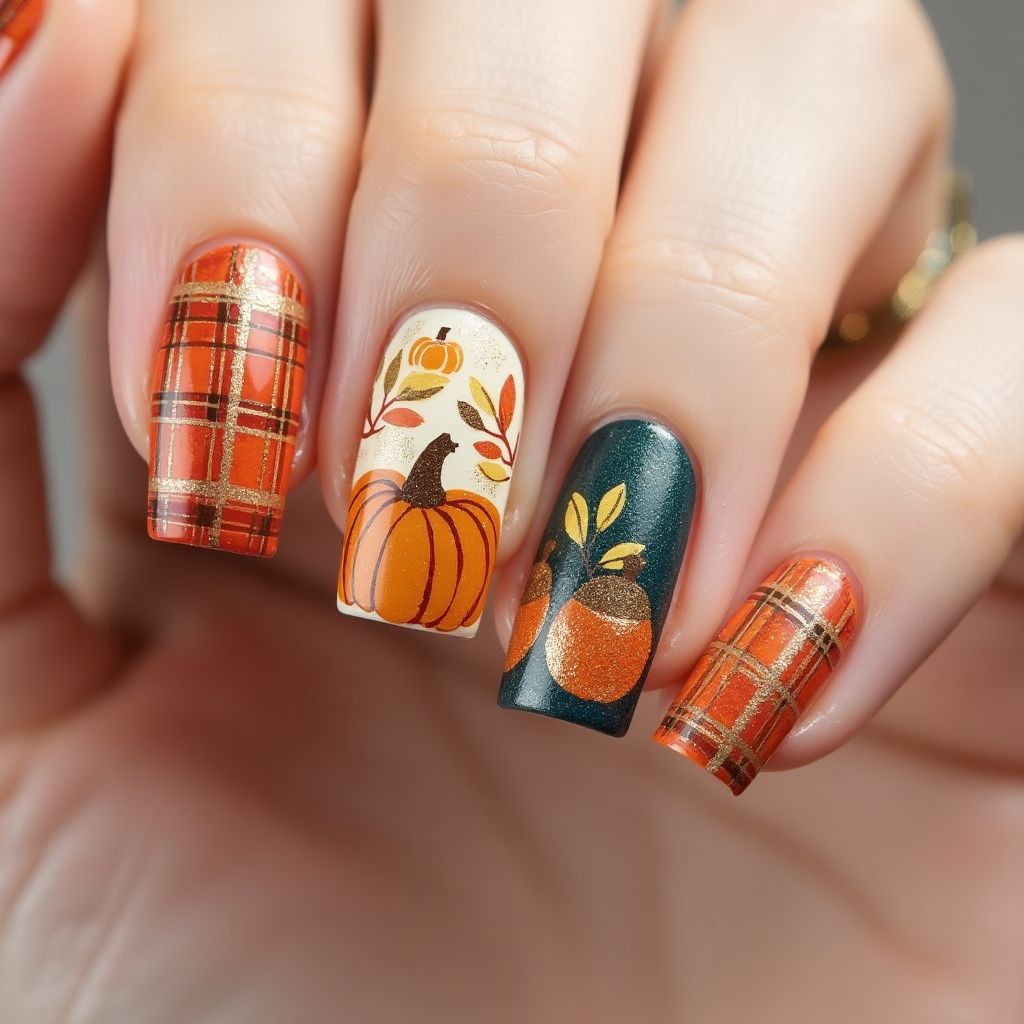 Thanksgiving Nail Stickers Nail Design