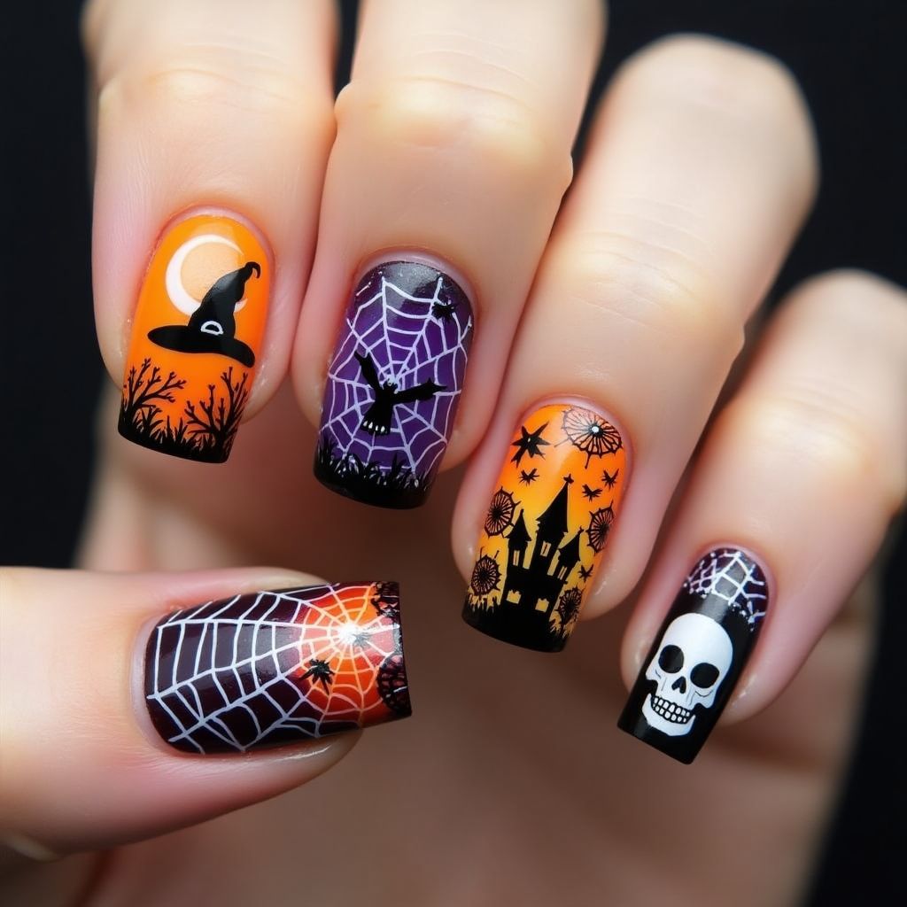 Halloween Nail Vinyls Nail Design