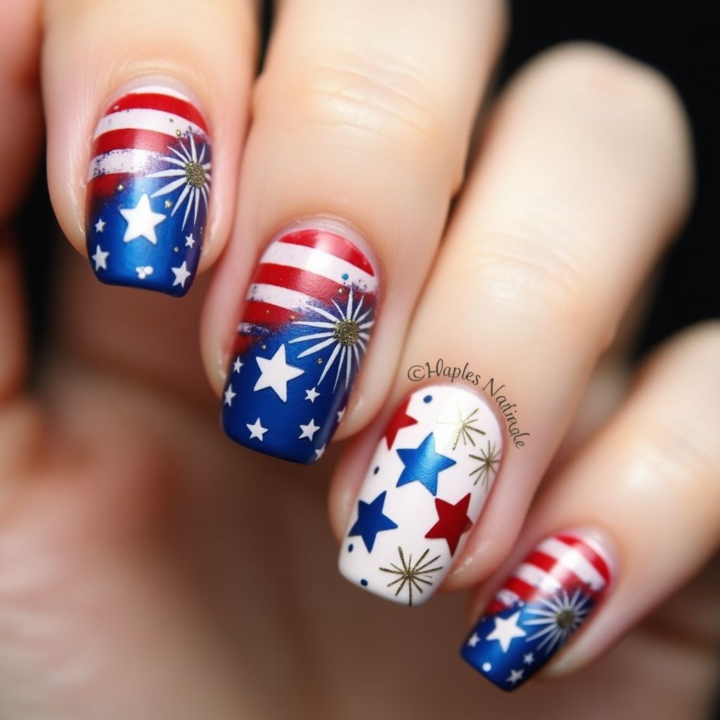 4th Of July Nail Decals Nail Design