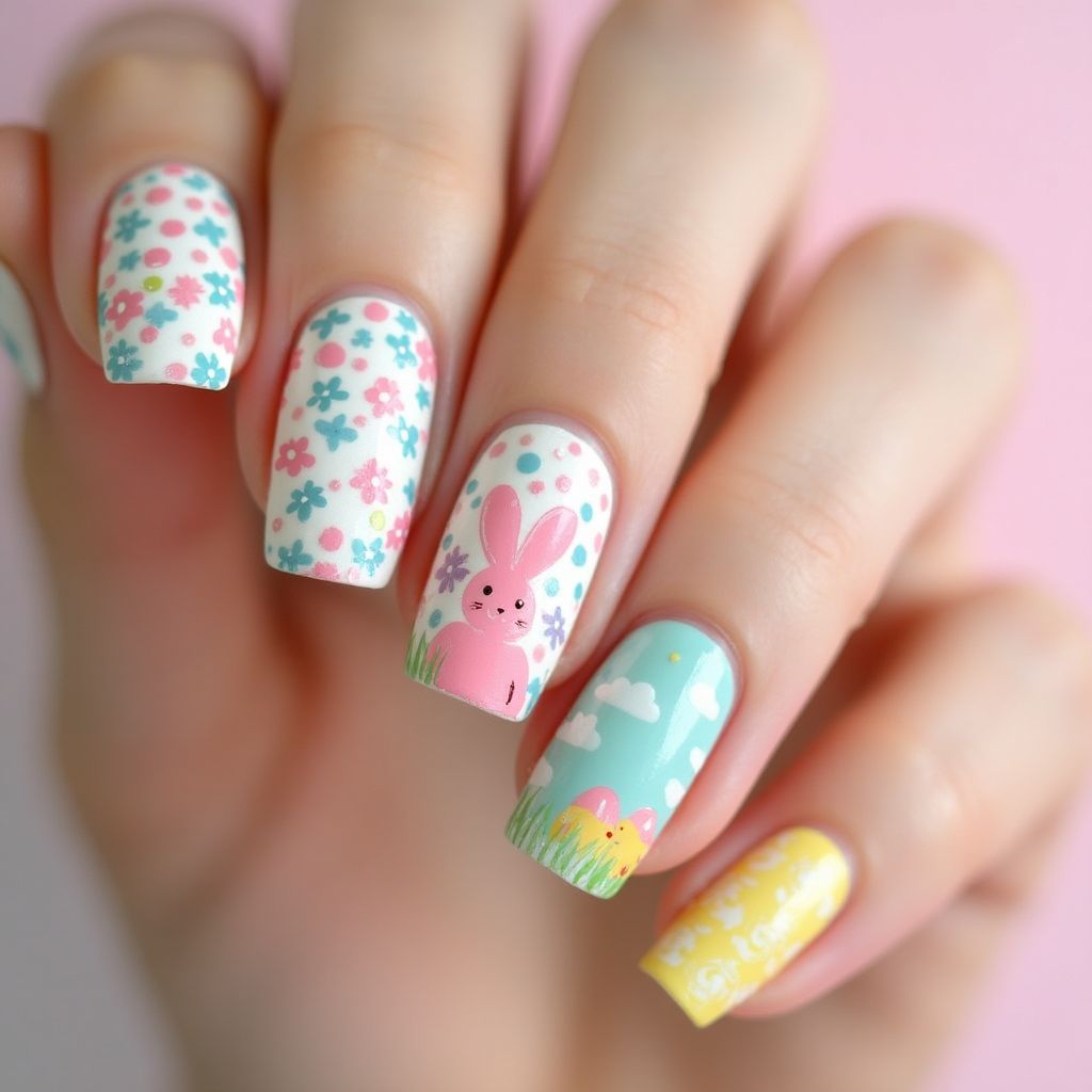 Easter Nail Decals Nail Design