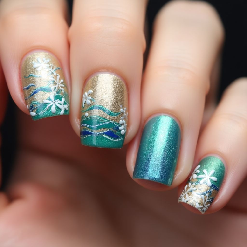Cruise Round Nail Design