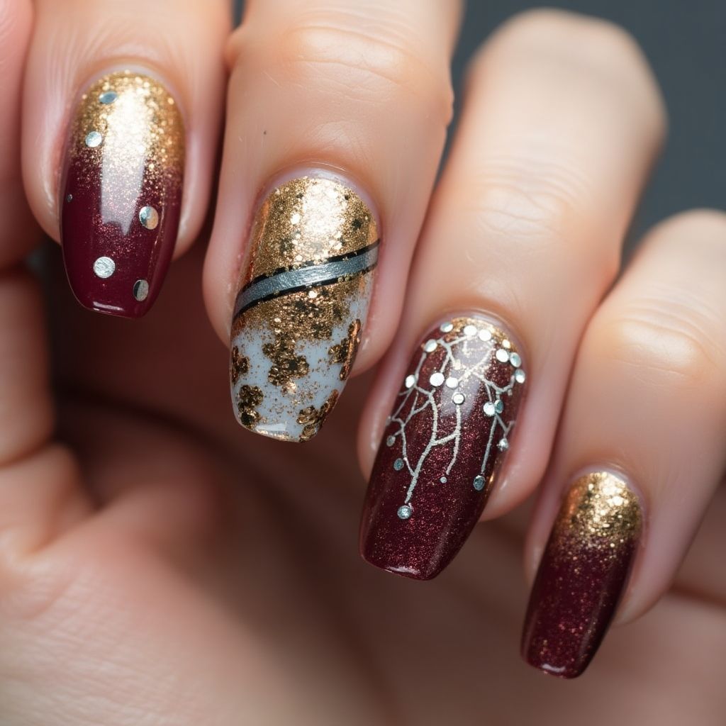 Party Stiletto Nail Design