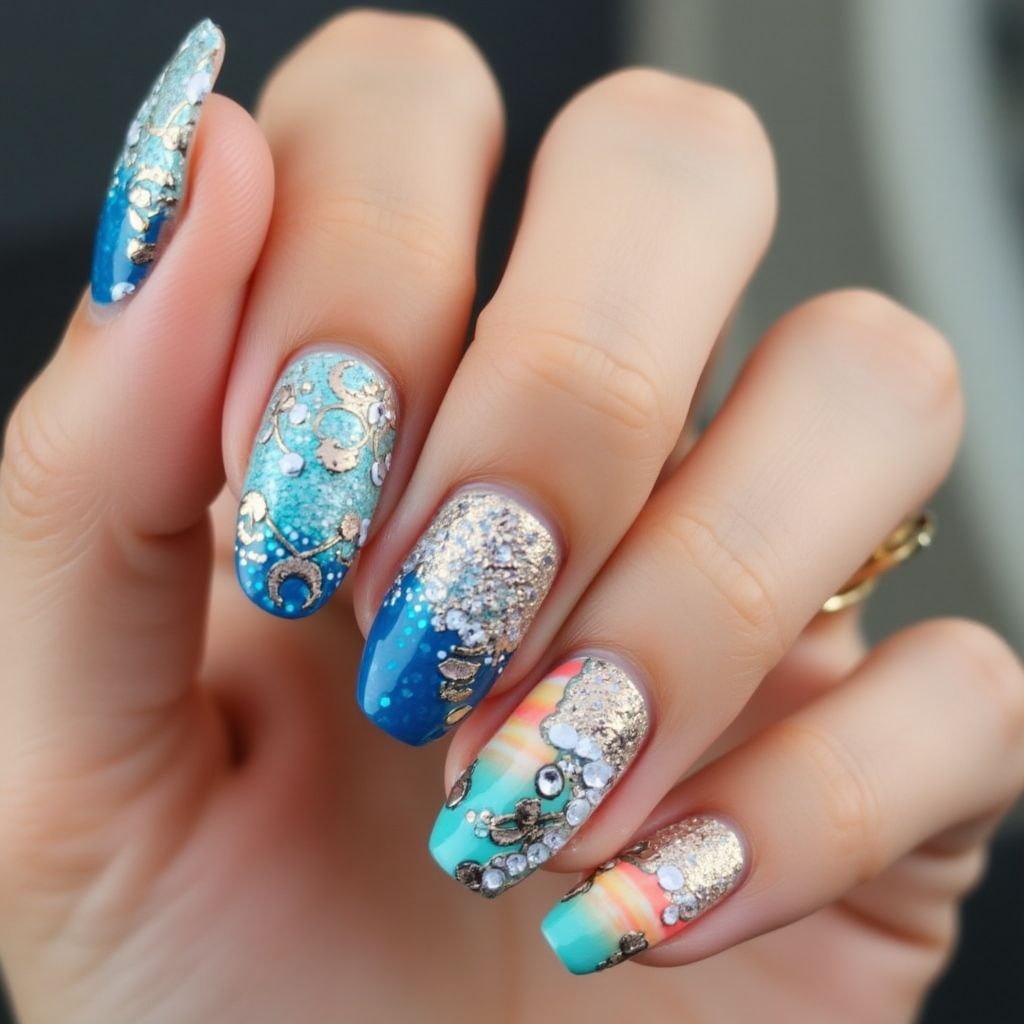 Cruise Round Nail Design